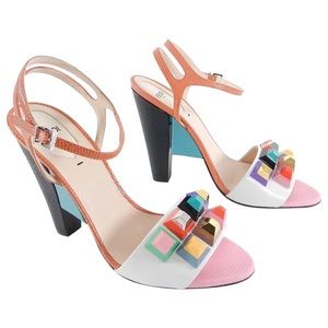 Fendi Multicolor Espadrilles with Geometric Accents